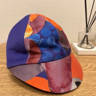 マリメッコ(marimekko)のmarimekko キャップ　帽子 マリメッコ 紫 パープル(キャップ)