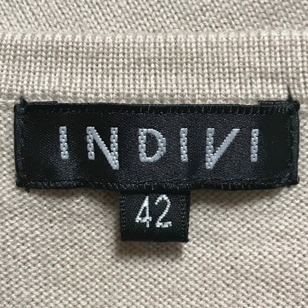 INDIVI(インディヴィ)の★INDIVI/インディヴィ★大きいサイズ！イタリア製ニット！カーディガン42 レディースのトップス(カーディガン)の商品写真