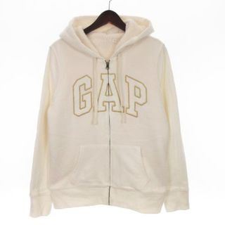 ギャップ(GAP)のギャップ GAP 裏ボア パーカー ジップアップ スウェット ホワイト S(パーカー)