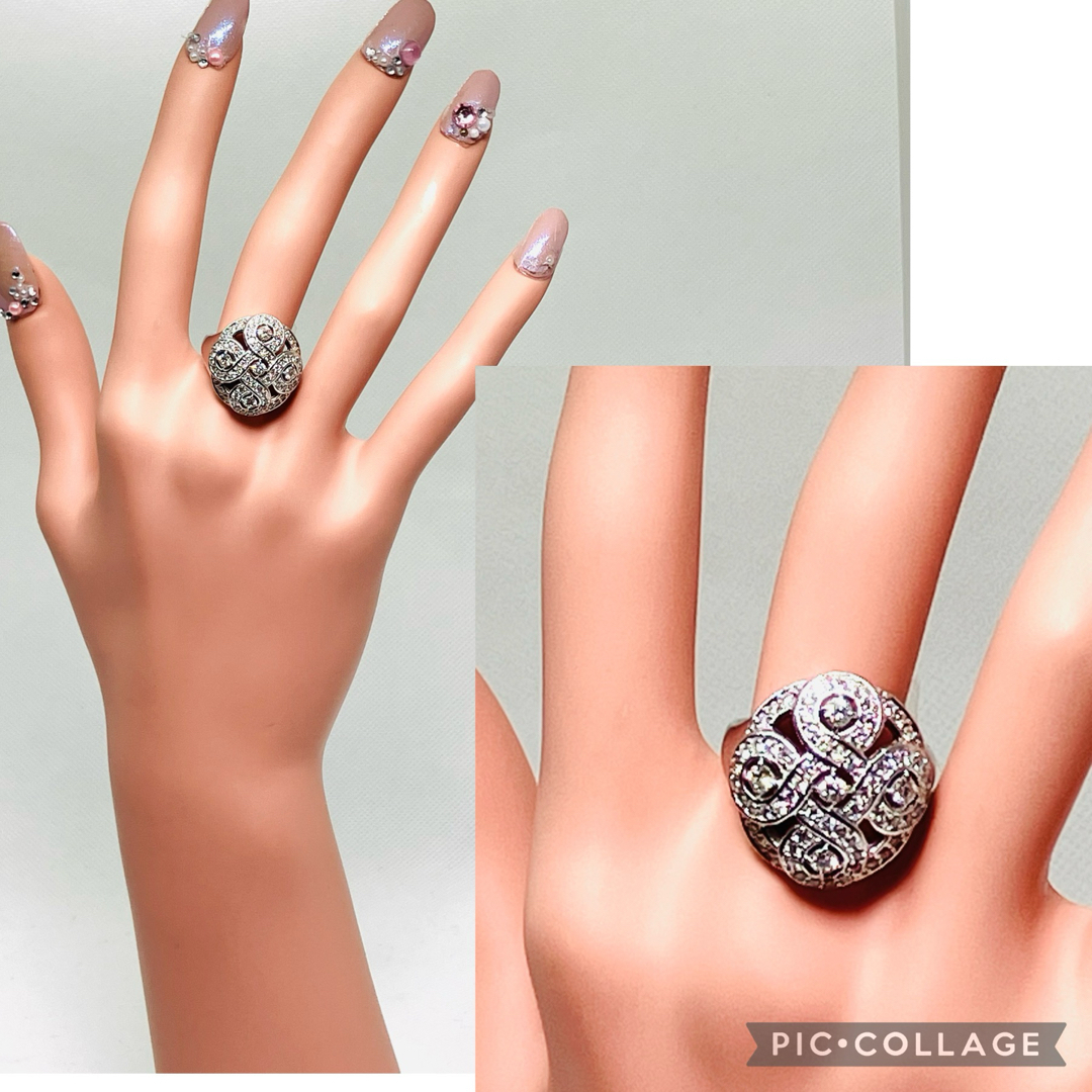 K18WG ダイヤモンド リング D: 1.20ct  豪華 レディースのアクセサリー(リング(指輪))の商品写真