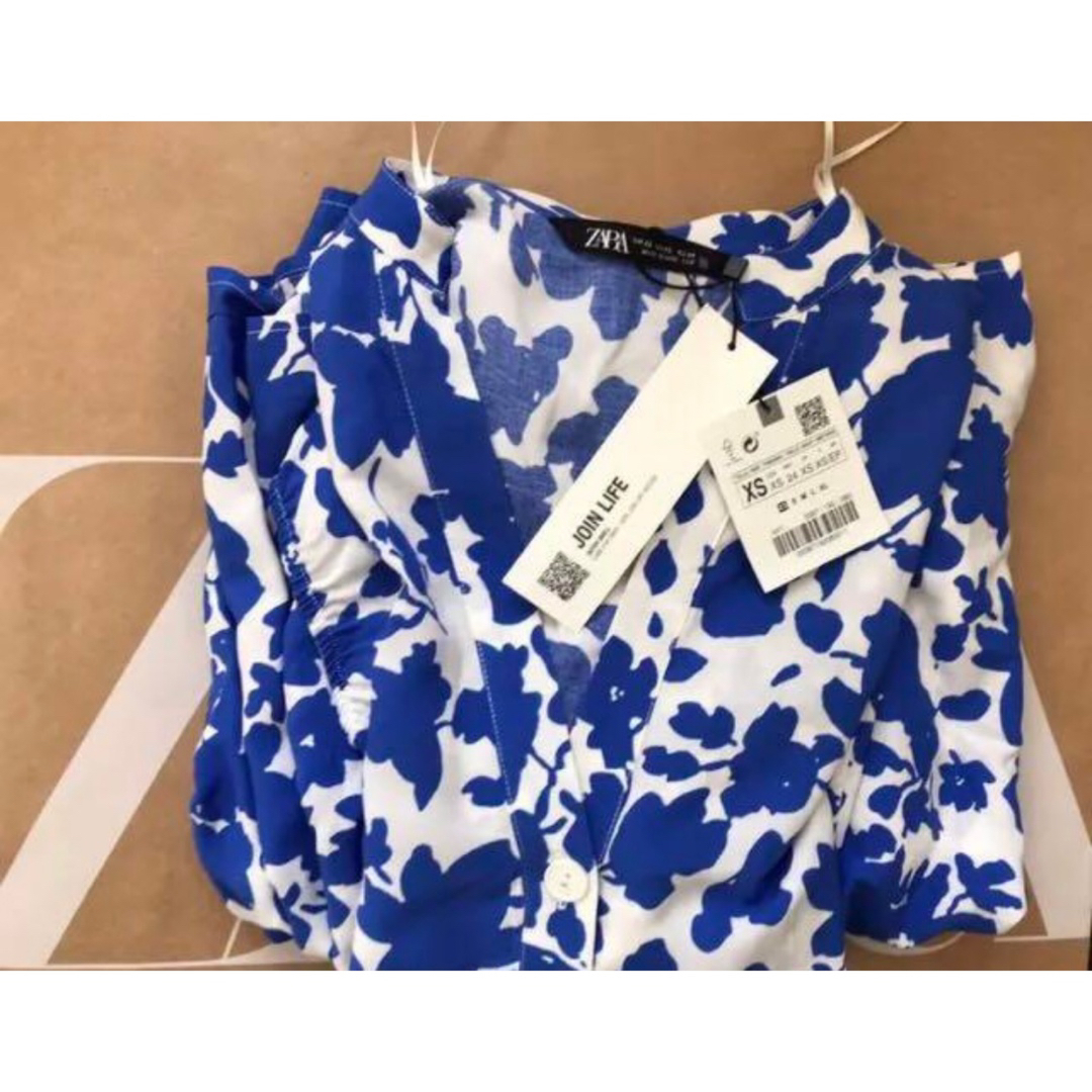 ZARA(ザラ)の【美品】ZARA プリントパネルワンピース XS レディースのワンピース(ロングワンピース/マキシワンピース)の商品写真