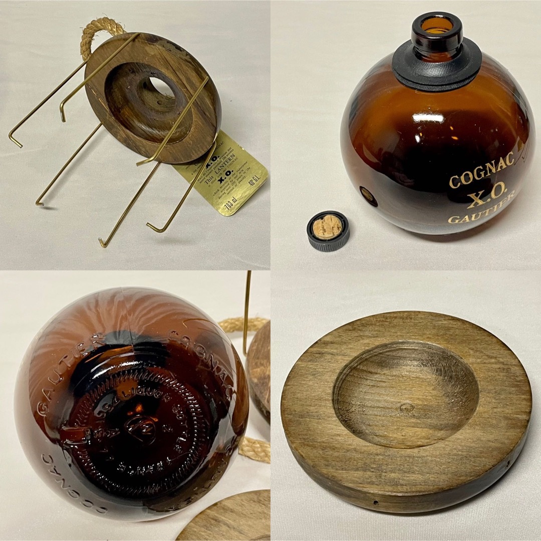 空瓶】GAUTIER COGNAC X.O. ランタン型ボトルの通販 by i.R.古 空瓶】GAUTIER COGNAC X.O. ランタン型ボトルの通販 by i.R.古