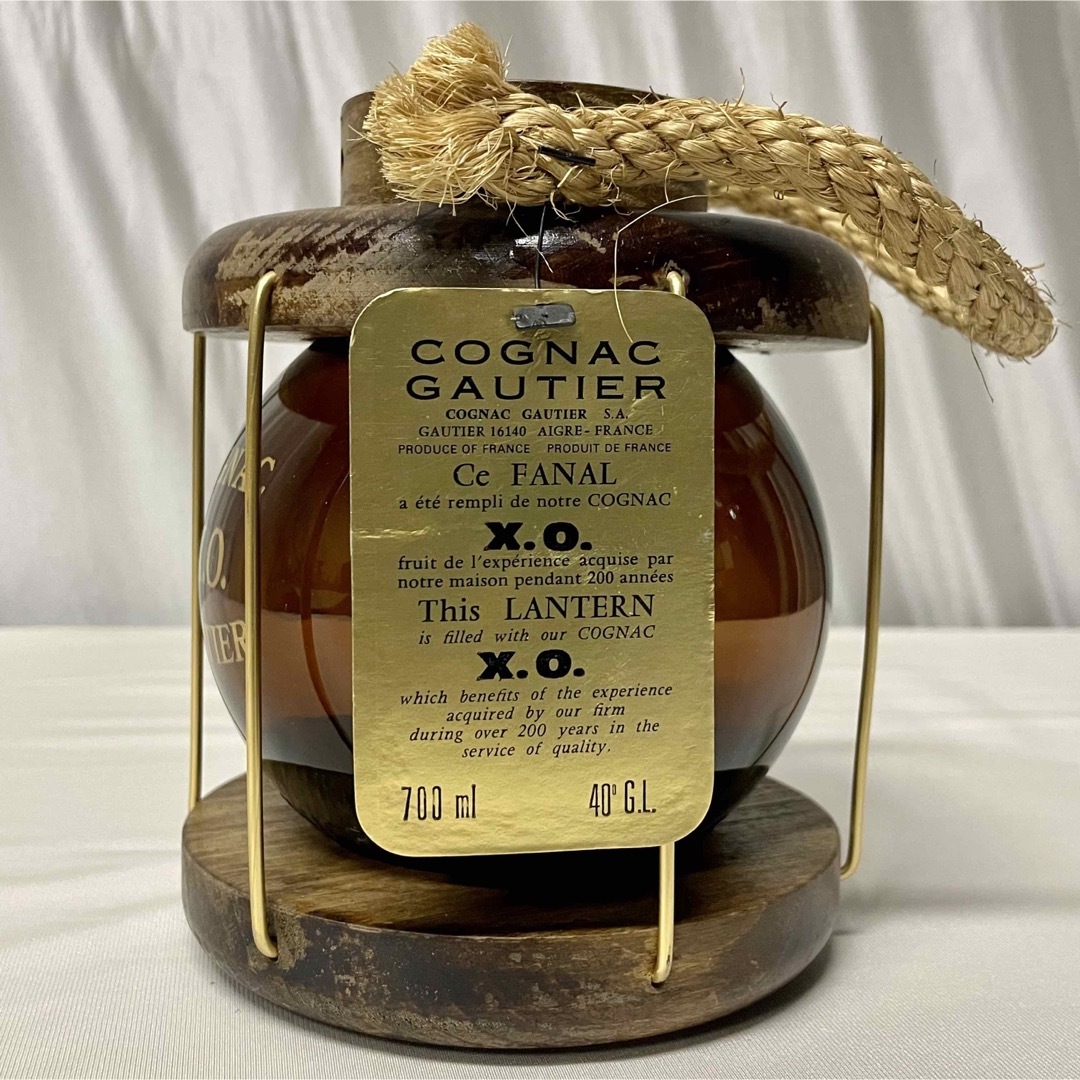 空瓶】GAUTIER COGNAC X.O. ランタン型ボトルの通販 by i.R.古 空瓶】GAUTIER COGNAC X.O. ランタン型ボトルの通販 by i.R.古