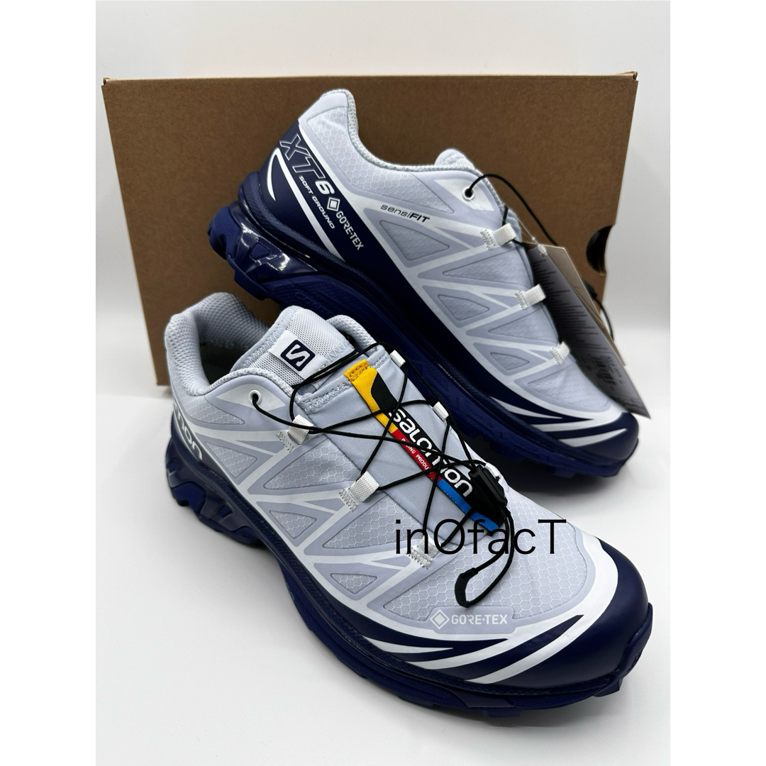 SALOMON(サロモン)の28.5cm 白×青 SALOMON XT-6 GTX サロモン ユニセックス メンズの靴/シューズ(スニーカー)の商品写真