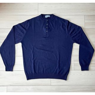 ジョンスメドレー(JOHN SMEDLEY)の⬛️ジョンスメドレー JOHNSMEDLEY 24ゲージ ヘンリーネック ニット(ニット/セーター)