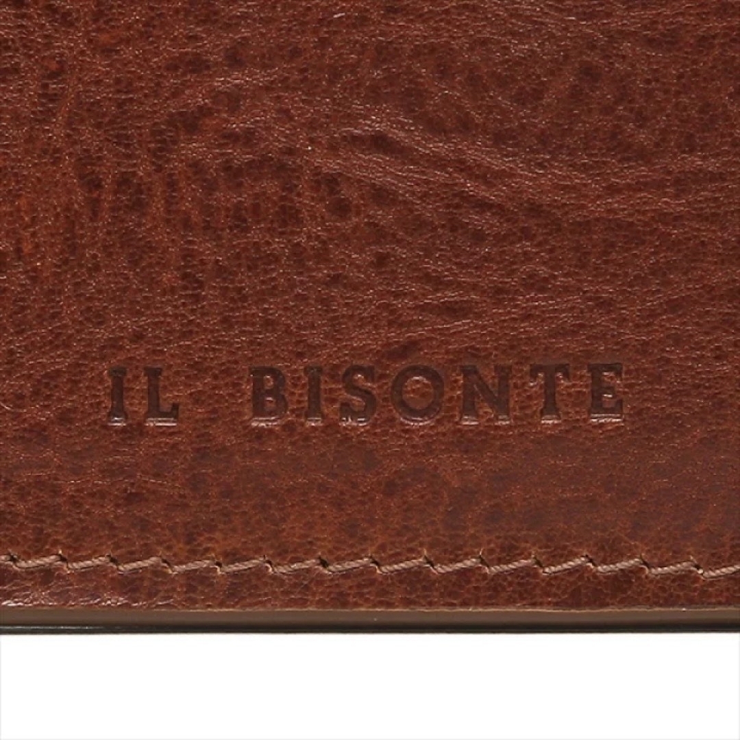 IL BISONTE(イルビゾンテ)のイルビゾンテ カードケース コインケース フラグメントケース ブラウン　新品 メンズのファッション小物(コインケース/小銭入れ)の商品写真