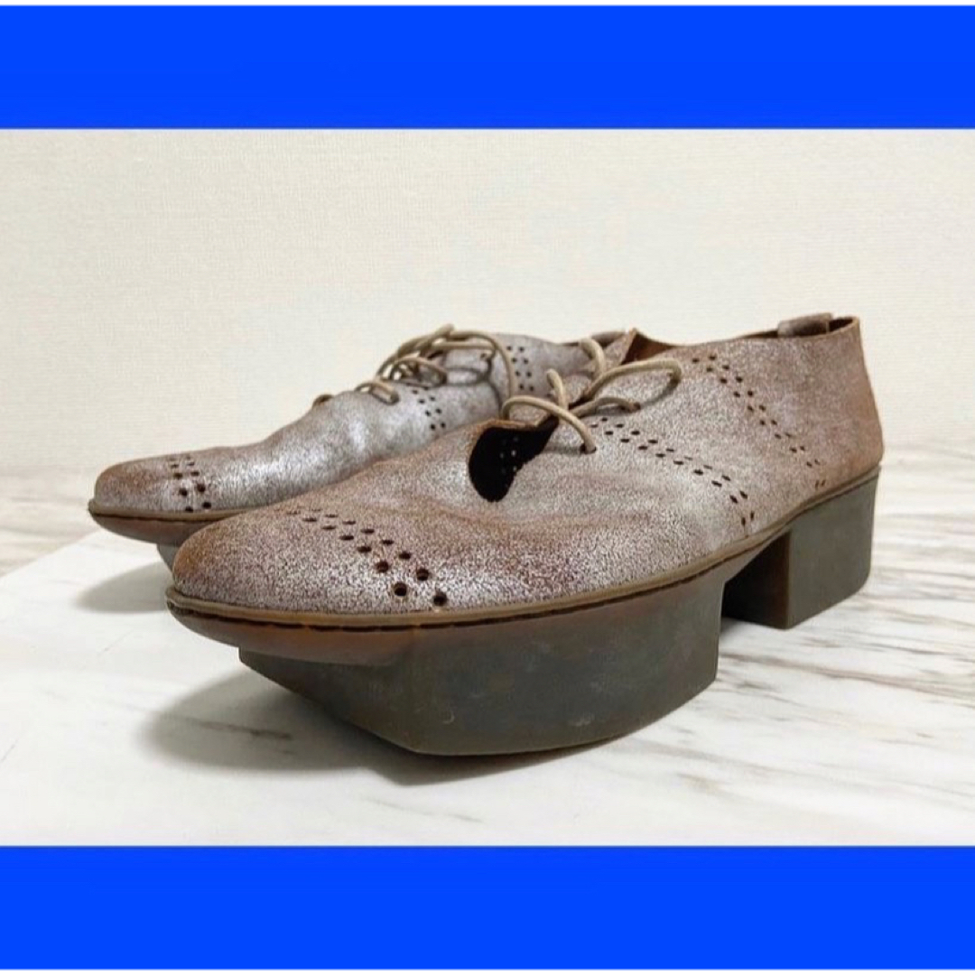 trippen(トリッペン)の希少 珍品 "二本下駄仕様" vintage trippen レザーシューズ メンズの靴/シューズ(ドレス/ビジネス)の商品写真