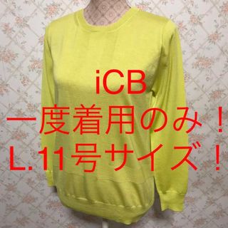 アイシービー(ICB)の★iCB/アイシービー★一度着用のみ★大きいサイズ！長袖セーターL.11号(ニット/セーター)