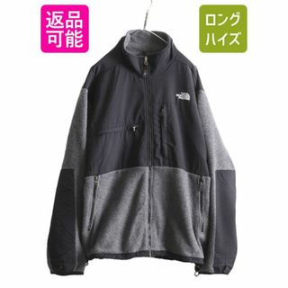 ザノースフェイス(THE NORTH FACE)のノースフェイス デナリ ジャケット メンズ XL / 古着 The North Face DENALI アウトドア フリース ナイロン ブルゾン 大きいサイズ 灰 黒(ブルゾン)