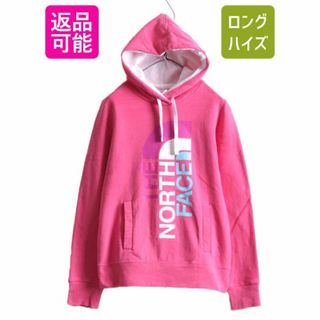 ザノースフェイス(THE NORTH FACE)のノースフェイス プリント スウェット フード パーカー レディース S / The North Face トレーナー プルオーバー 裏起毛 アウトドア 2トーン(パーカー)