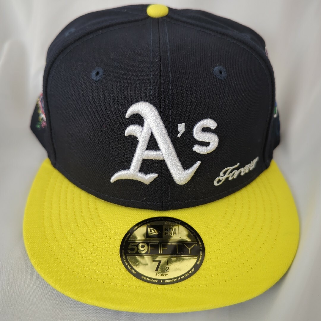 NEW ERA(ニューエラー)の新品　JAE TIPS　人気チーム　アスレチックス　CAP 7 1/2 メンズの帽子(キャップ)の商品写真