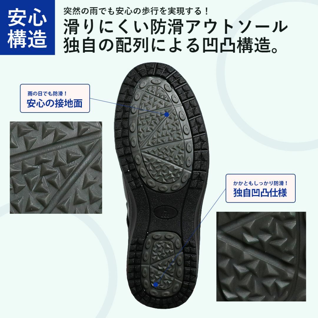 オフィスサンダル メンズ ビジネスサンダル 黒 M 25.0〜25.5cm メンズの靴/シューズ(サンダル)の商品写真