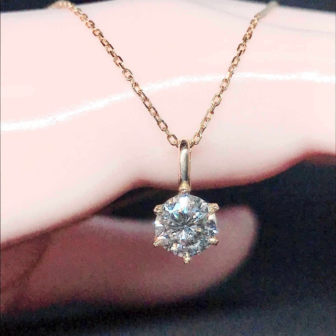 新発売 1.00ct 1.00ct 天然ダイヤモンドペンダントネックレス