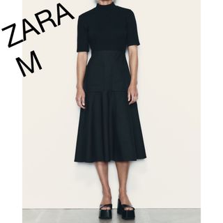 ザラ(ZARA)のマッチングポケット付きワンピース(ロングワンピース/マキシワンピース)