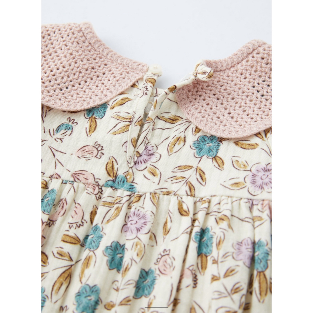 ZARA KIDS(ザラキッズ)のザラ ベビー フラワー ワンピース キッズ/ベビー/マタニティのキッズ服女の子用(90cm~)(ワンピース)の商品写真