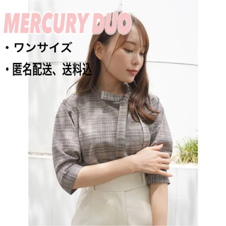 マーキュリーデュオ(MERCURYDUO)の値下げ！新品！【マーキュリーデュオ】ボウタイブラウス(シャツ/ブラウス(半袖/袖なし))