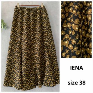 イエナ(IENA)のIENA 花柄フレアロングスカート ベイクルーズ ポリエステル(ロングスカート)