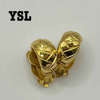 Yves Saint Laurent - 【未使用】YSL イヤリング カサンドラ ロゴ刻印