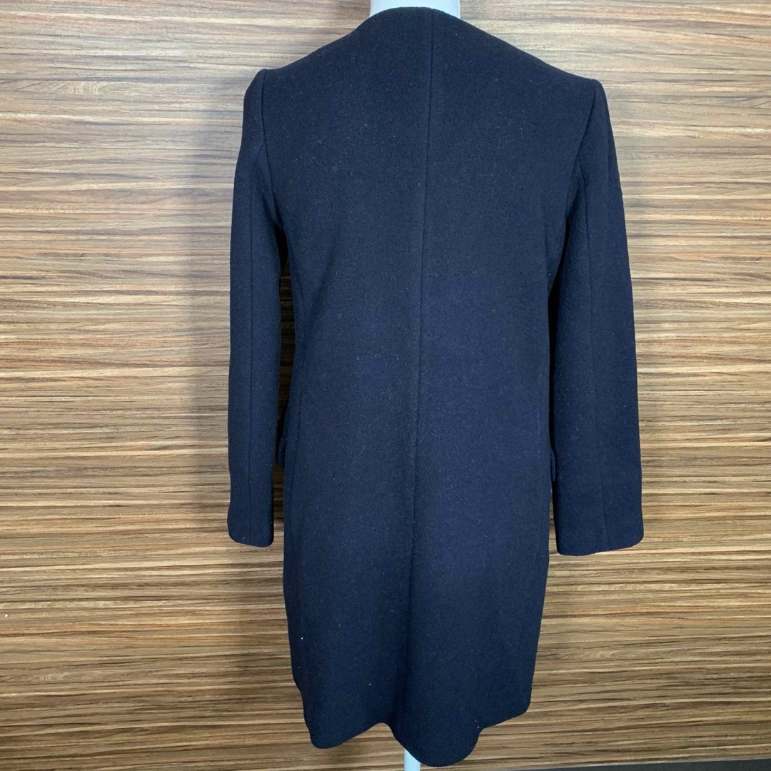NOLLEY'S(ノーリーズ)のノーリーズ コート アウター 上着 38サイズ M相当 紺色 ネイビー 無地 レディースのジャケット/アウター(ロングコート)の商品写真