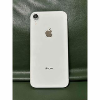 アップル(Apple)の【美品】SIMフリーiPhoneXR ホワイト64GB(スマートフォン本体)