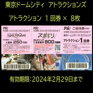 シャロン様専用　東京ドームシティ　アトラクション券　12枚(遊園地/テーマパーク)