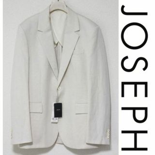 ジョゼフ(JOSEPH)の75,900円新品【ジョセフ】綿麻 シャドーストライプ 高級2Bジャケット L(テーラードジャケット)