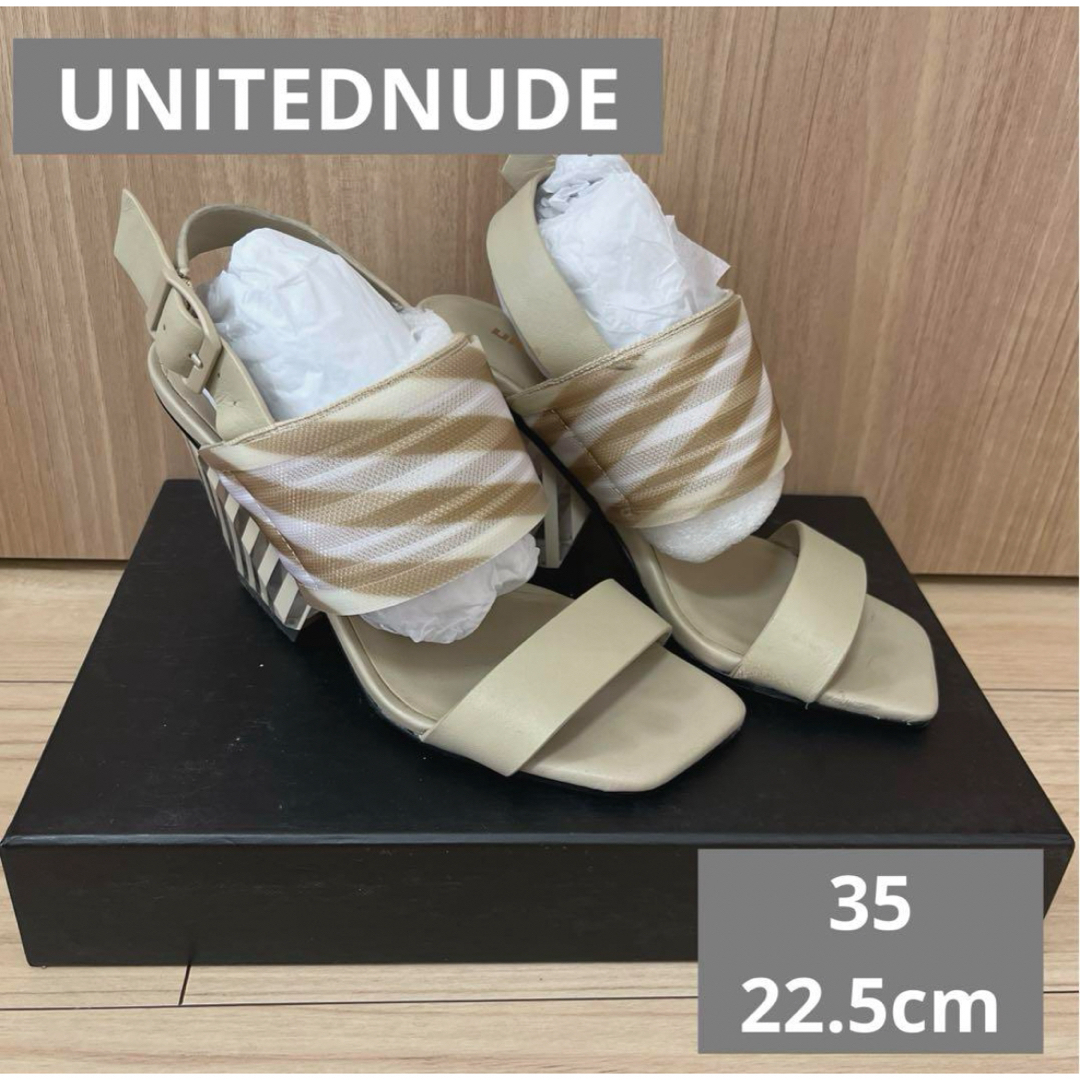 UNITED NUDE(ユナイテッドヌード)のユナイテッドヌード サンダル 35 22.5cm ベージュ クリアヒール レディースの靴/シューズ(サンダル)の商品写真