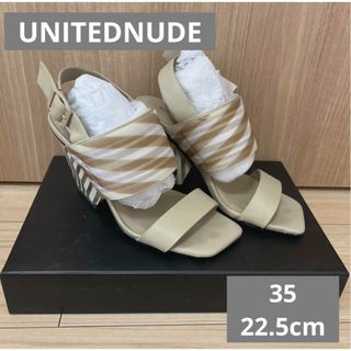 UNITED NUDE - ユナイテッドヌード サンダル 35 22.5cm ベージュ クリアヒール