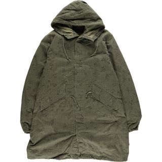 古着 80年代 米軍実品 PARKA NIGHT CAMOUFLAGE DESERT 迷彩柄 ナイトデザートカモ モッズコート USA製 メンズM ヴィンテージ /eaa416988(モッズコート)