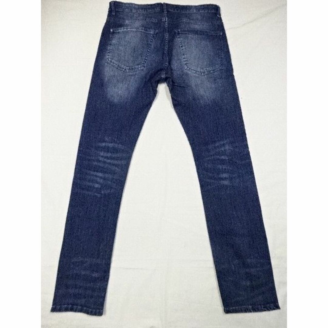 H&M(エイチアンドエム)のH&M☆濃紺バイカースキニーデニム☆34☆ウェスト約92cm メンズのパンツ(デニム/ジーンズ)の商品写真