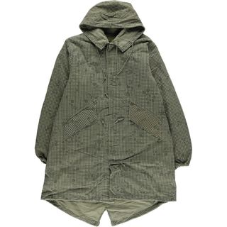 古着 80年代 米軍実品 PARKA NIGHT CAMOUFLAGE DESERT ライナー付き 迷彩柄 ナイトデザートカモ モッズコート USA製 メンズM ヴィンテージ /eaa416987(モッズコート)