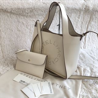 ステラマッカートニー(Stella McCartney)のA4 美品 ステラマッカートニー レザー 2WAY ショルダーバッグ ホワイト (ショルダーバッグ)