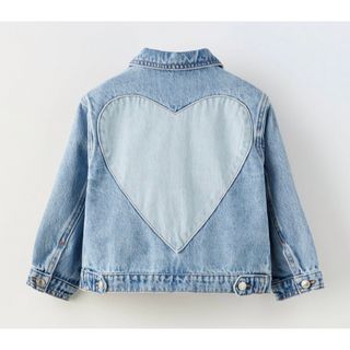 ザラキッズ(ZARA KIDS)のザラ ベビー ハート デニム ジャケット(ジャケット/上着)