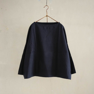 コモリ(COMOLI)のウティ　バスクシャツ　サイズ0(Tシャツ/カットソー(七分/長袖))