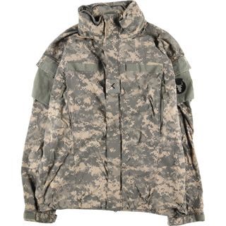 古着 米軍実品 U.S.ARMY JACKET SOFT SHELL COLD WEATHER 迷彩柄 ACU デジタルカモ ミリタリーソフトシェルジャケット USA製 メンズM /eaa416162(ミリタリージャケット)