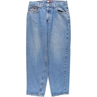 トミーヒルフィガー(TOMMY HILFIGER)の古着 90年代 トミーヒルフィガー TOMMY HILFIGER テーパードデニムパンツ メンズw34 ヴィンテージ /eaa408895(デニム/ジーンズ)