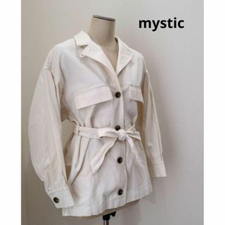 mystic ベルト付 サファリジャケット エクリュホワイト 春夏 トップス