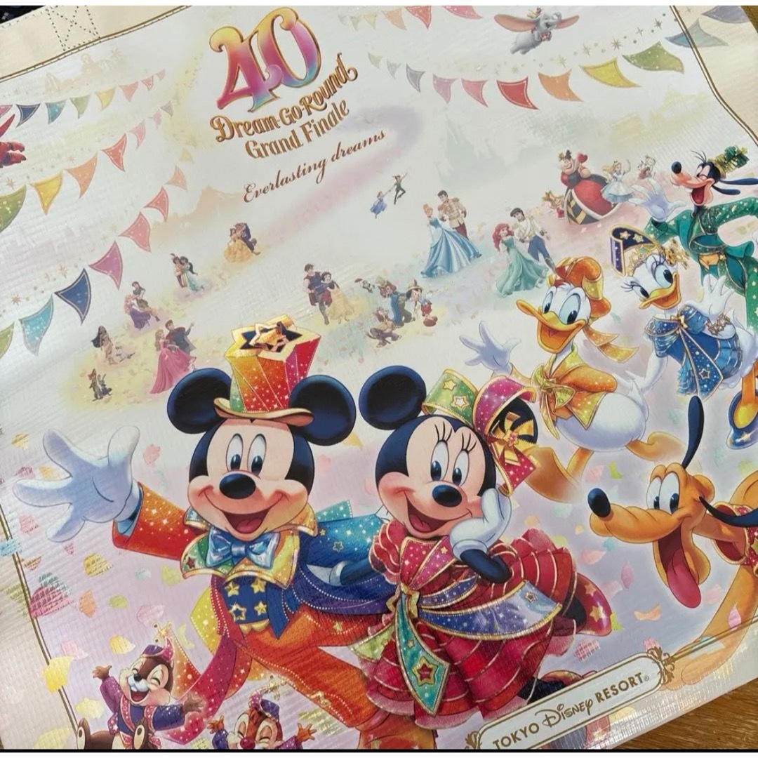 Disney(ディズニー)のディズニー  40周年  グランドフィナーレ  ショッピングバッグ エンタメ/ホビーのおもちゃ/ぬいぐるみ(キャラクターグッズ)の商品写真