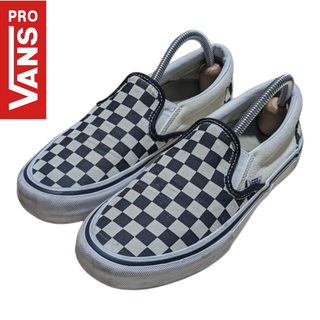 ヴァンズ(VANS)のVans Pro チェッカーフラッグチェック スリッポン(スニーカー)