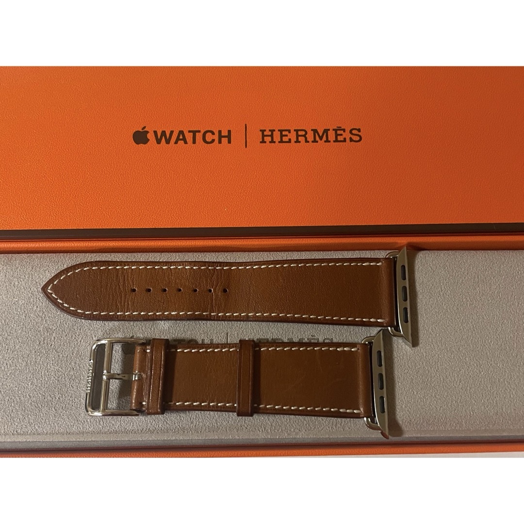 Apple(アップル)のApple Watch HERMES レザーバンド メンズの時計(レザーベルト)の商品写真