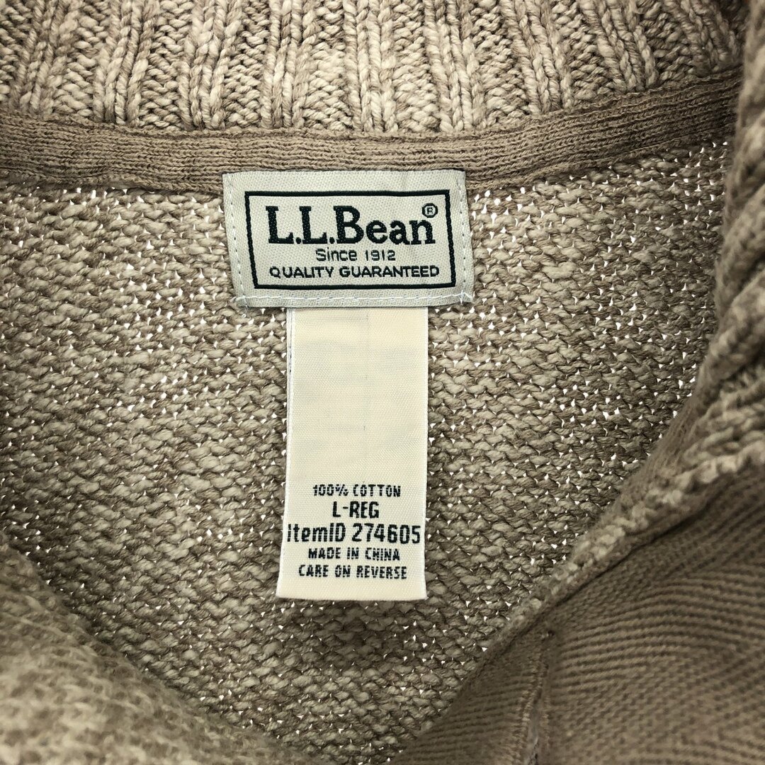 L.L.Bean(エルエルビーン)の古着 エルエルビーン L.L.Bean コットンニットハーフボタンセーター メンズL /eaa408868 メンズのトップス(ニット/セーター)の商品写真