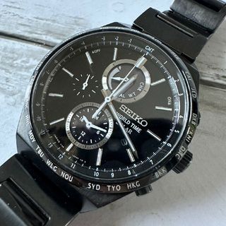 セイコー(SEIKO)のセイコー セレクション ワールドタイム ソーラークロノグラフ SBPJ025(腕時計(アナログ))