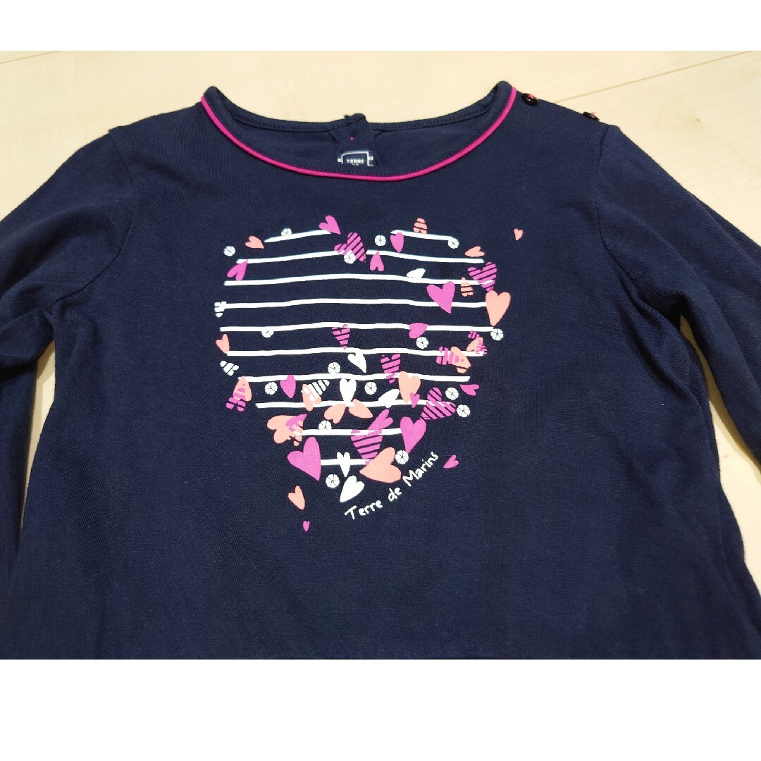 PETIT BATEAU(プチバトー)のテールドマラン　長袖　114cm キッズ/ベビー/マタニティのキッズ服女の子用(90cm~)(Tシャツ/カットソー)の商品写真