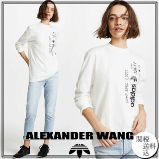 アレキサンダーワン(Alexander Wang)のAlexander Wang Adidas グラフィックロングスリーブT   L(Tシャツ/カットソー(七分/長袖))