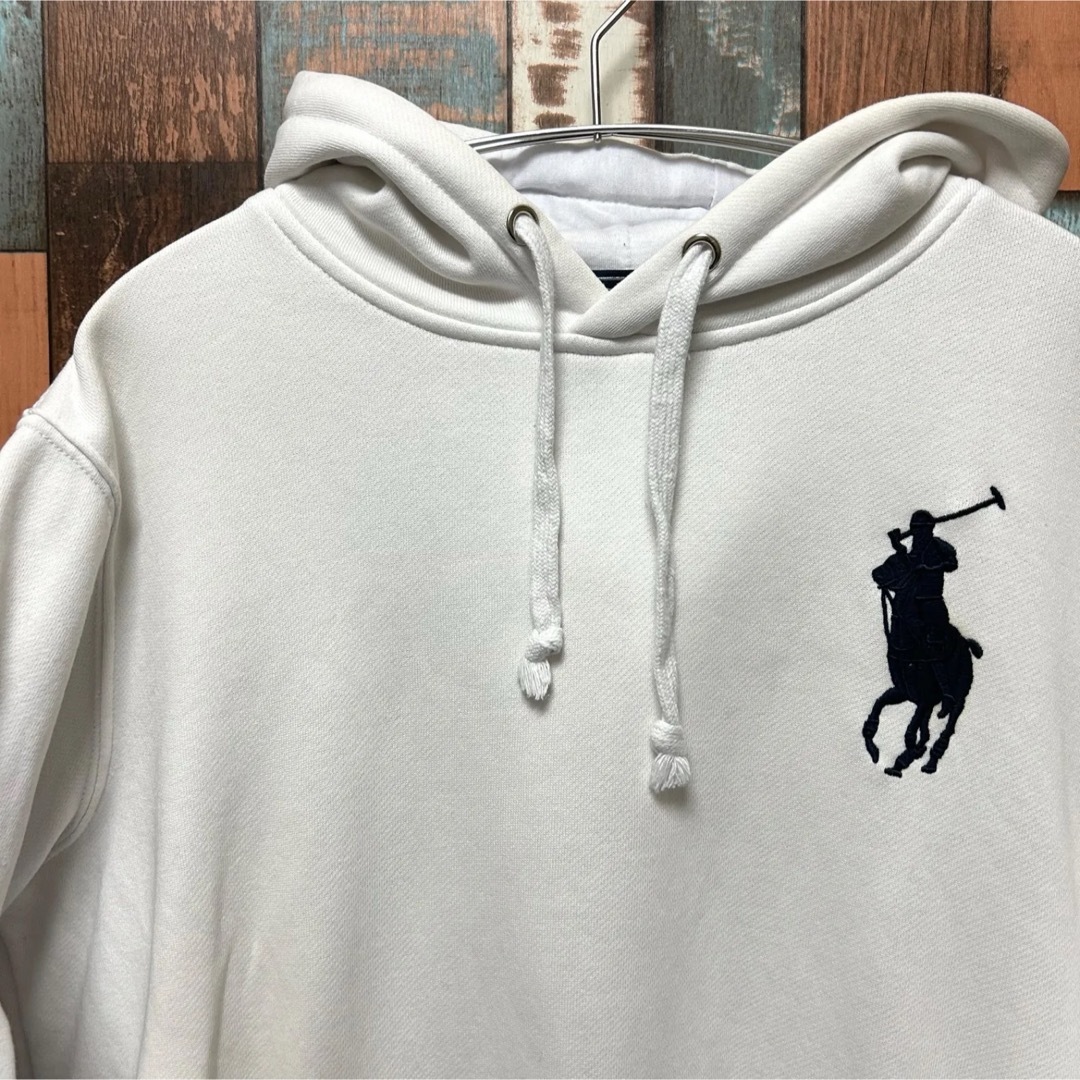 POLO RALPH LAUREN(ポロラルフローレン)のPOLO Ralph Lauren パーカー　ホワイト　サイズ:L メンズのトップス(パーカー)の商品写真