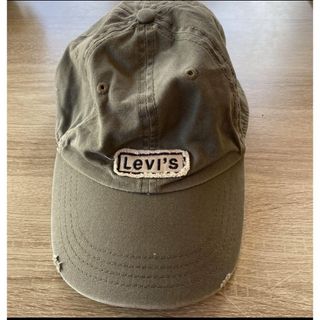 リーバイス(Levi's)のLevi's ビンテージ　OLD キャップ　6パネル　希少　レア　カーキ　古着(キャップ)