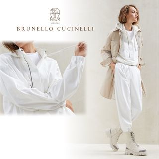 ブルネロクチネリ(BRUNELLO CUCINELLI)のL73★未使用★22SS★極上モニーレつきパーカー ブルネロクチネリ フーディー(パーカー)