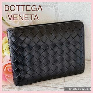 Bottega Veneta - 【 人気 】BOTTEGA VENETA ラウンドファスナー 折財布 ブラック