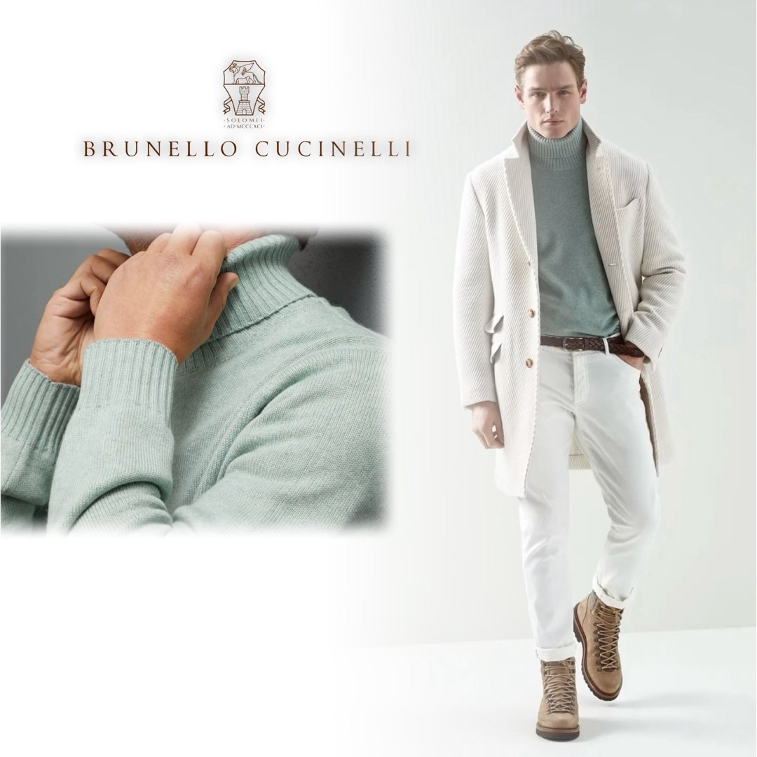 BRUNELLO CUCINELLI(ブルネロクチネリ)のL71★美品★22-23AW★極上カシミヤ100% セーター ブルネロクチネリ メンズのトップス(ニット/セーター)の商品写真