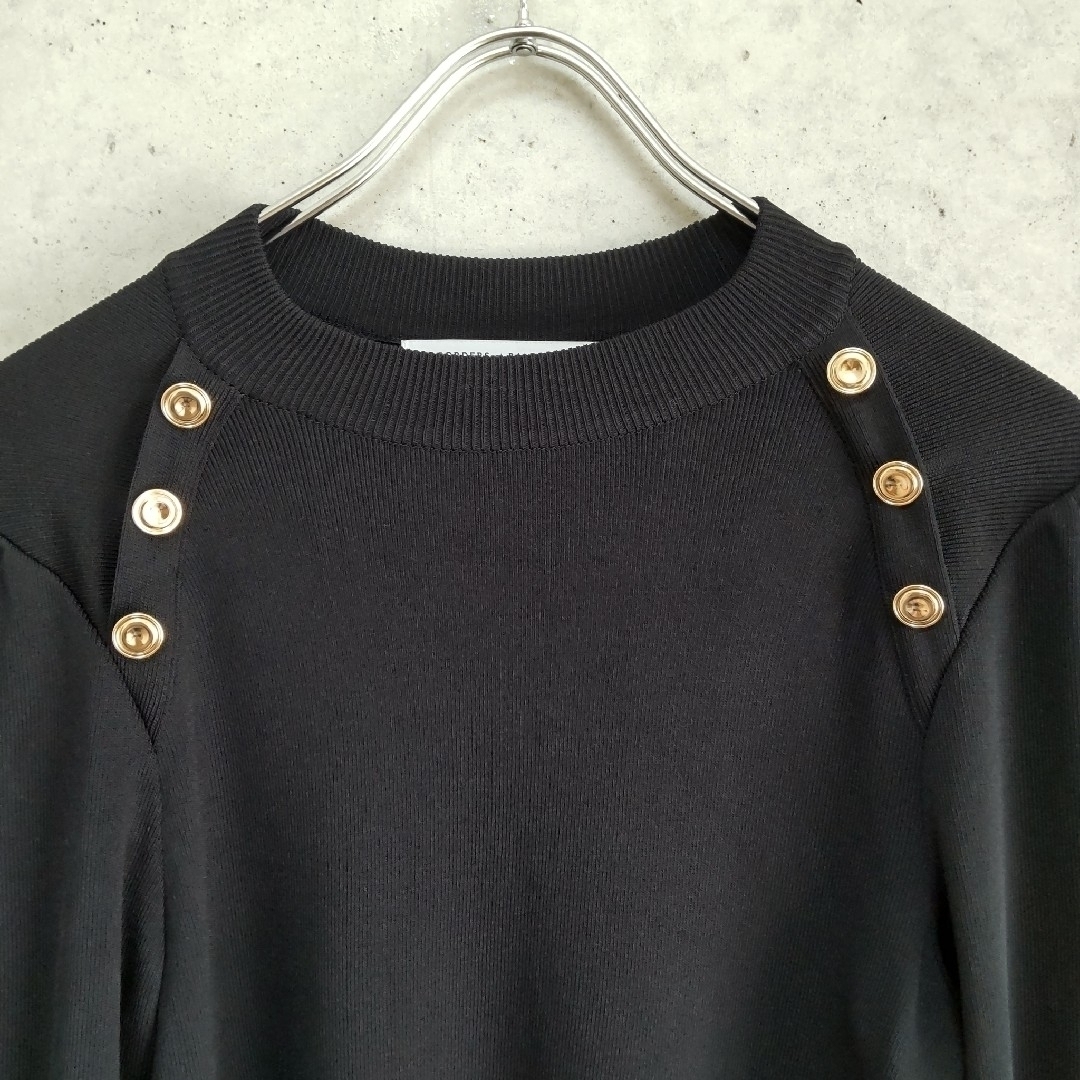 ボーダーズアットバルコニー JULIET SHOULDER TOP size38 ボーダーズアットバルコニー JULIET SHOULDER TOP size38